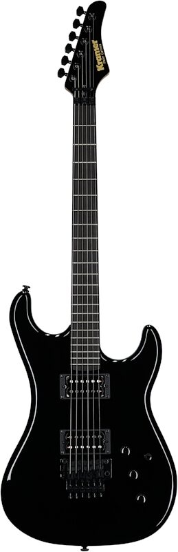 Kramer Pacer Carrera Electric Guitar, (with Gig Bag), Ebony, Full Straight Front