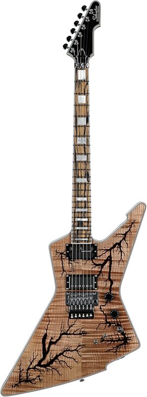 Schecter E-1 FR-S Electro-Resin Electric Guitar, Gloss Natural, Full Straight Front