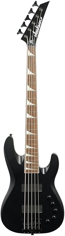 Jackson X Ellefson CBX V Concert Electric Bass, 5-String (with Laurel Fingerboard), Satin Black, Full Straight Front