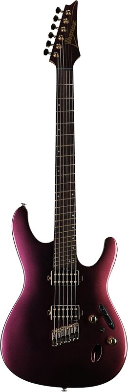 Ibanez SML721 Multi-scale Electric Guitar, Rose Gold Chameleon, Full Straight Front