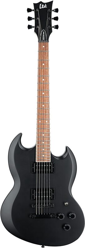 ESP LTD Lars Frederiksen Volsung 200 Electric Guitar, Black Satin, Full Straight Front