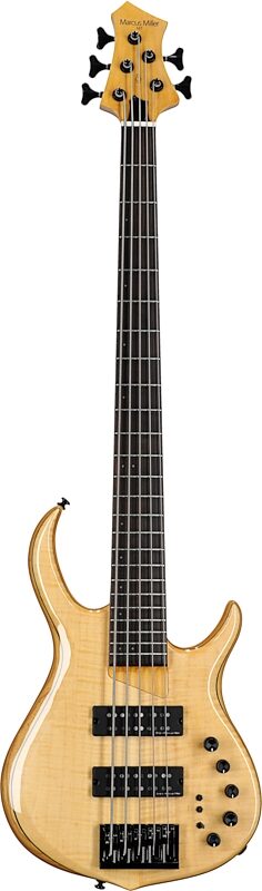 Sire Marcus Miller M7 Electric Bass Guitar, 5-String, Natural, Full Straight Front