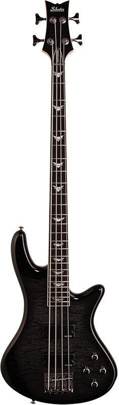 Schecter Stiletto Extreme-4 Electric Bass, See Thru Black, Full Straight Front