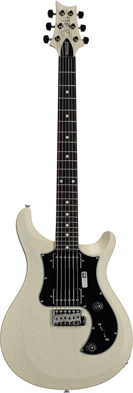 PRS Paul Reed Smith S2 Standard 24 Satin Pattern Thin Electric Guitar (with Gig Bag), Antique White, Full Straight Front