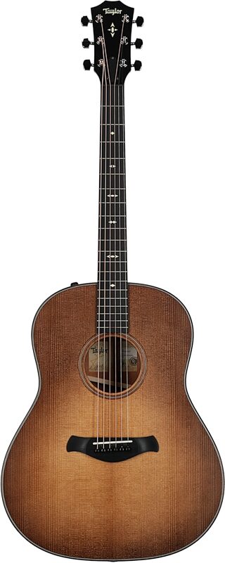 Taylor 517e V Builder's Edition Grand Pacific Acoustic-Electric Guitar, Wild Honey Burst, Full Straight Front