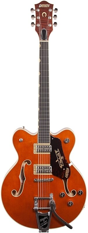 Gretsch G6620T Players Edition Nashville Center Block Double-Cut Electric Guitar (with Case), Roundup Orange, Full Straight Front