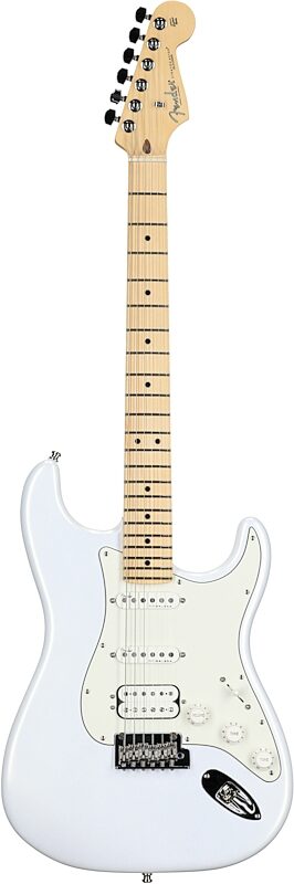 Fender Juanes Stratocaster Electric Guitar, Maple Fingerboard (with Case), Luna White, Full Straight Front