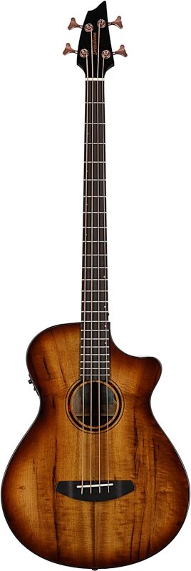 Breedlove ECO Pursuit Exotic S Concerto CE Acoustic-Electric Bass Guitar, Amber, Scratch and Dent, Full Straight Front