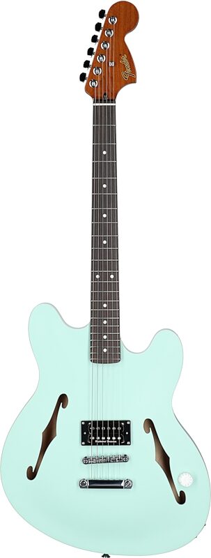 Fender Tom DeLonge Starcaster Electric Guitar, Satin Surf Green, Full Straight Front