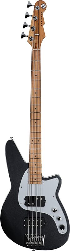 Reverend Mercalli 4 Electric Bass, Gunmetal, Maple Fretboard, Full Straight Front