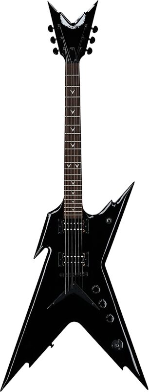 Dean Razorback X Electric Guitar, Classic Black, Scratch and Dent, Full Straight Front