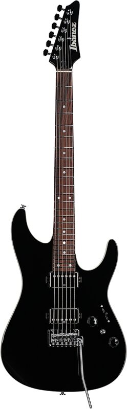 Ibanez Premium AZ42P1 Electric Guitar (with Gig Bag), Black, Full Straight Front