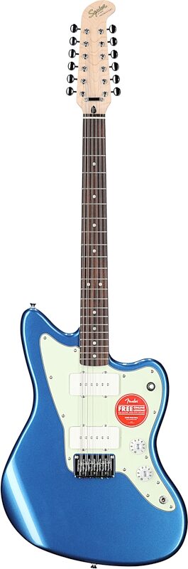 Squier Paranormal Jazzmaster XII Electric Guitar, Lake Placid Blue, Full Straight Front