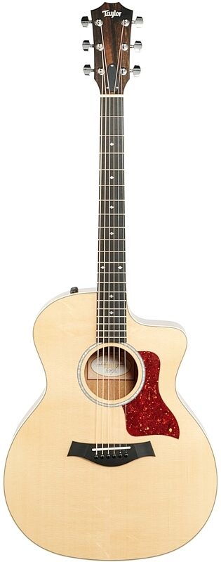 Taylor 214ce Koa Deluxe Grand Auditorium Acoustic-Electric Guitar, New, Full Straight Front