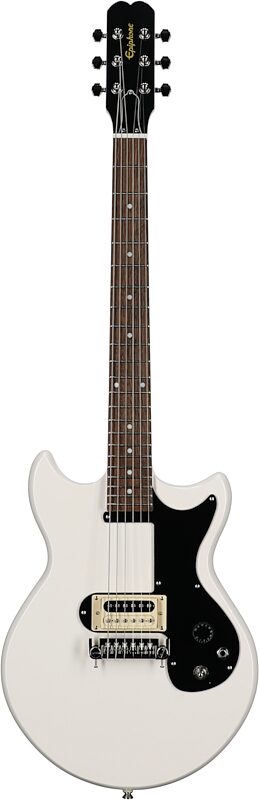 Epiphone Joan Jett Olympic Special Electric Guitar (with Gig Bag), Worn White, Full Straight Front