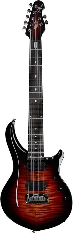 Sterling by Music Man MAJ270XFM Majesty 7 Electric Guitar, 7-String, Tiger Eye, Full Straight Front
