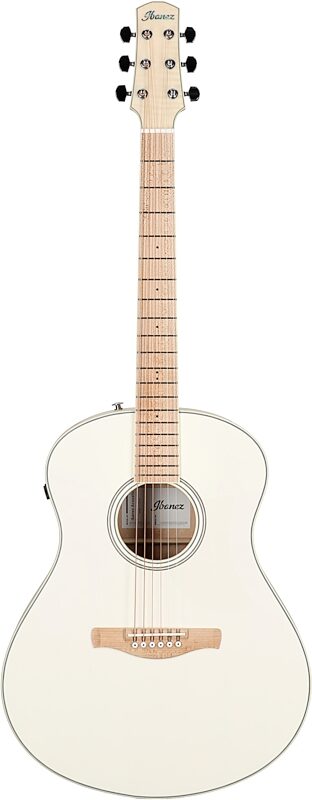Ibanez AAM370E Advanced Acoustic-Electric Guitar, Antique White, Full Straight Front