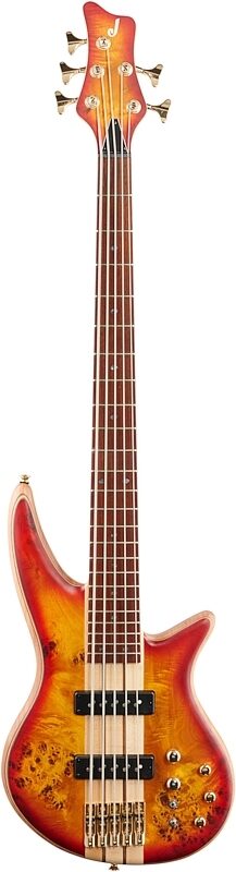 Jackson Pro Spectra SB V Bass Guitar, Cherry Burst, Full Straight Front