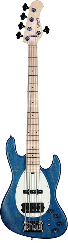 Sadowsky MetroLine 21-Fret Vintage M/J Bass, 5-String (with Gig Bag), Ocean Blue, Blemished, Full Straight Front
