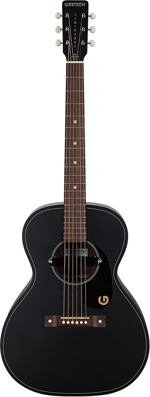 Gretsch Jim Dandy Deltoluxe Concert Acoustic-Electric Guitar, Black Top, Full Straight Front
