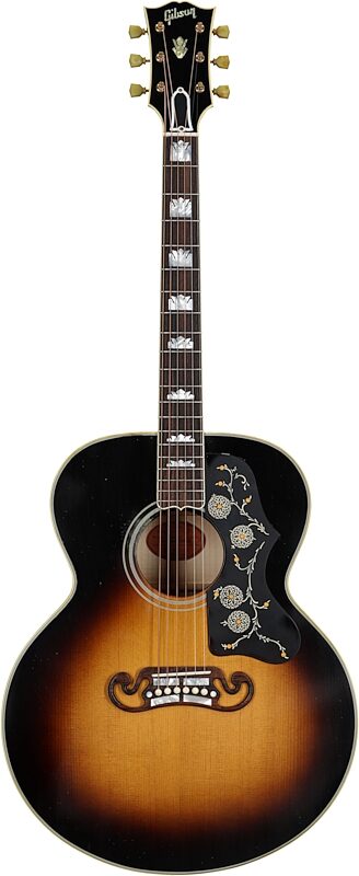 Gibson Custom Shop Murphy Lab 1957 SJ-200 Jumbo Acoustic Flat Top Guitar (with Case), Light Aged Vintage Sunburst, Full Straight Front