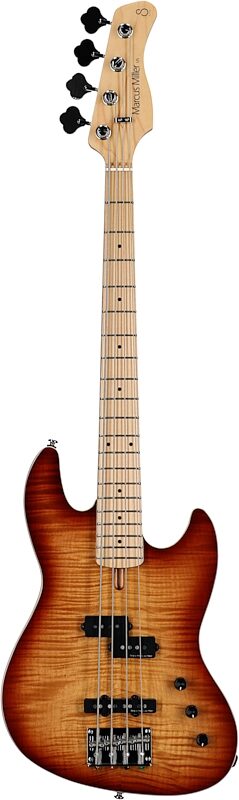 Sire Marcus Miller U5 Electric Bass Guitar, 4-String, Tobacco Sunburst, Full Straight Front
