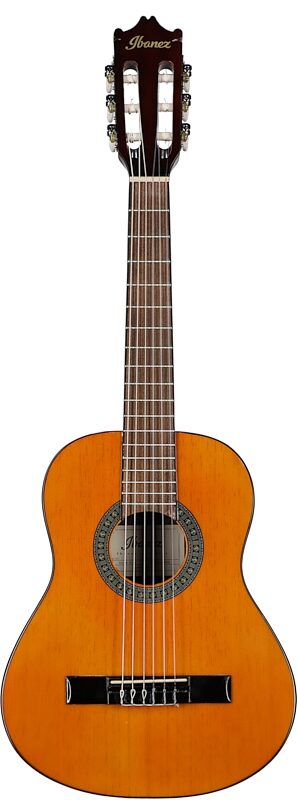 Ibanez GA1 1/2-Size Classical Acoustic Guitar, Natural, Full Straight Front