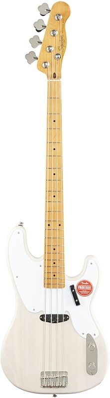 Squier Classic Vibe '50s Precision Electric Bass, with Maple Fingerboard, White Blonde, Full Straight Front