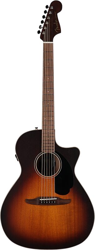 Fender Newporter Special Acoustic-Electric Guitar (with Gig Bag), Honey Burst, Full Straight Front