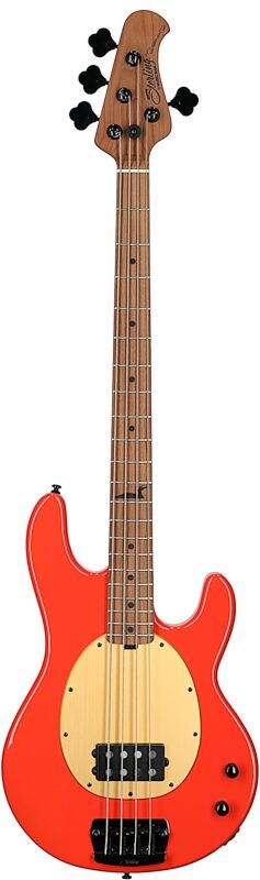 Sterling by Music Man Pete Wentz Signature StingRay Electric Bass, Fiesta Red, Full Straight Front