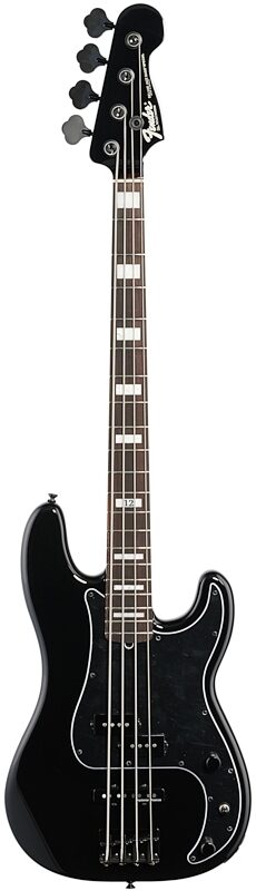 Fender Duff McKagan Deluxe Precision Electric Bass, Rosewood Fingerboard (with Gig Bag), Black, Full Straight Front