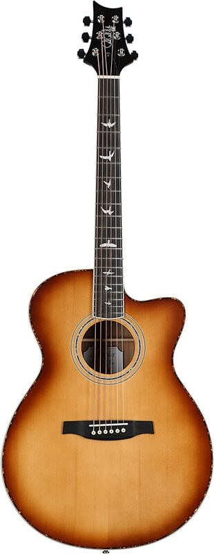 PRS Paul Reed Smith SE Angeles A40 Acoustic-Electric Guitar (with Case), Tobacco Sunburst, Full Straight Front