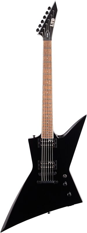ESP LTD EX-200 Electric Guitar, Black, Full Straight Front