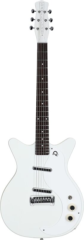 Danelectro '59 MOD NOS Electric Guitar, White, Full Straight Front