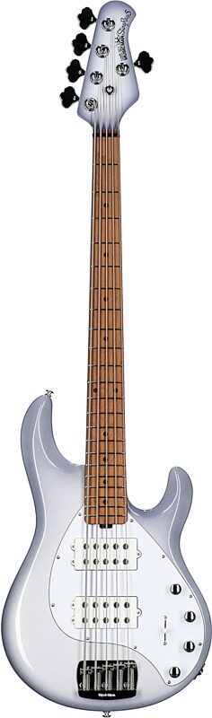 Ernie Ball Music Man StingRay 5 Special HH Electric Bass (with Case), Snowy Night, Full Straight Front