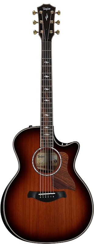 Taylor Builders Edition 814ce Guitar Honduran Rosewood Redwood Acoustic-Electric Guitar, Shaded Edgeburst, Full Straight Front