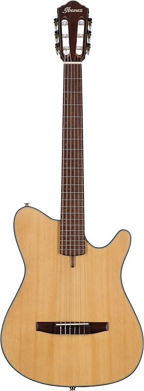 Ibanez FRH10N Classical Acoustic-Electric Guitar, Natural Flat, Full Straight Front