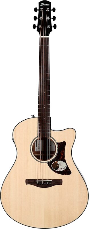 Ibanez AAM300CE Advanced Acoustic-Electric Guitar, Natural High Gloss, Full Straight Front