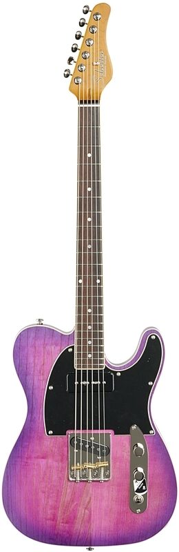 Schecter PT Special Electric Guitar, Purple Burst Pearl, Full Straight Front