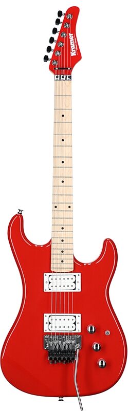 Kramer Pacer Classic Floyd Rose Electric Guitar, Special Scarlett Red, Full Straight Front