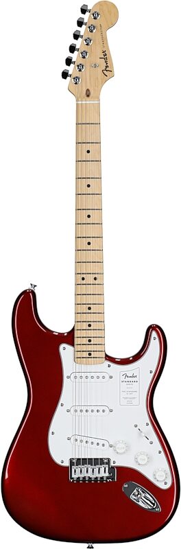 Fender Standard Stratocaster Electric Guitar, Maple Fingerboard, Candy Cola, Full Straight Front