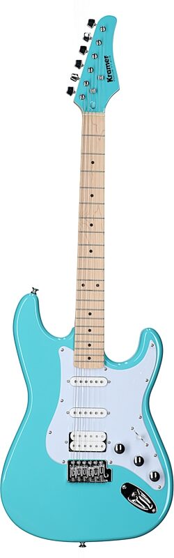 Kramer Focus Electric Guitar Player Pack, Teal, Full Straight Front