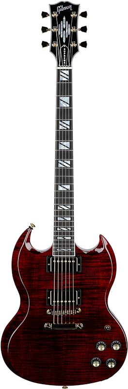 Gibson SG Supreme Electric Guitar (with Case), Wine Red, Blemished, Full Straight Front