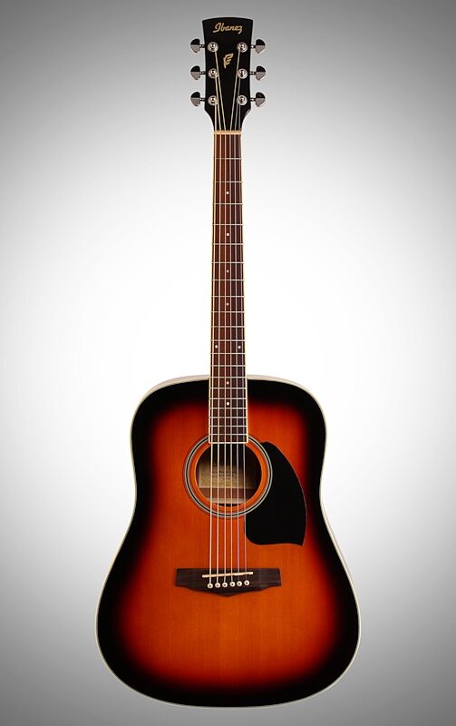Ibanez PF15 Acoustic Guitar, Vintage Sunburst, Full Straight Front