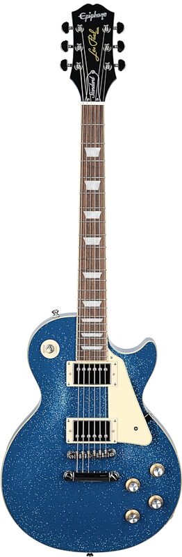 Epiphone Exclusive Les Paul Standard 60s Electric Guitar, Blue Sparkle, Full Straight Front