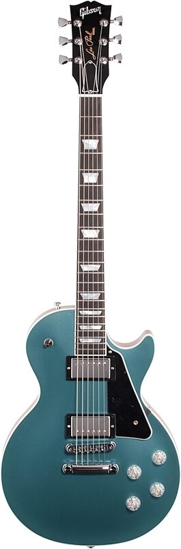 Gibson Les Paul Modern Electric Guitar (with Case), Faded Pelham Blue Top, Full Straight Front