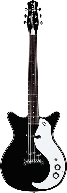 Danelectro '59 MOD NOS Electric Guitar, Black, Full Straight Front