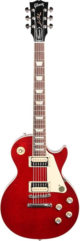 Gibson Les Paul Classic Electric Guitar (with Case), Translucent Cherry, Full Straight Front