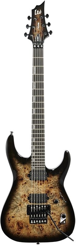 ESP LTD H-1001FR Electric Guitar, Black Natural Fade, Blemished, Full Straight Front