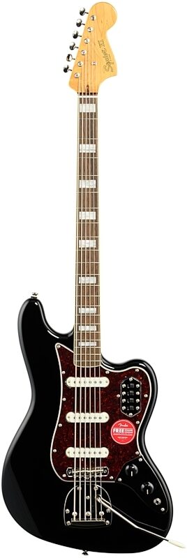 Squier Classic Vibe Bass VI, with Laurel Fingerboard, Black, Full Straight Front